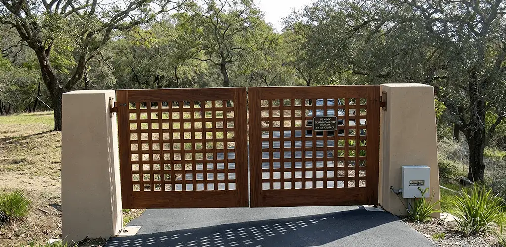 Driveway gate installation for a residential property in Little Rock, AR