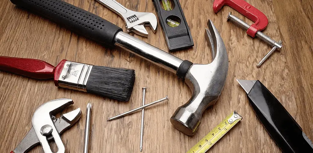 Handyman tools laid out for home repair and maintenance work in Little Rock, AR