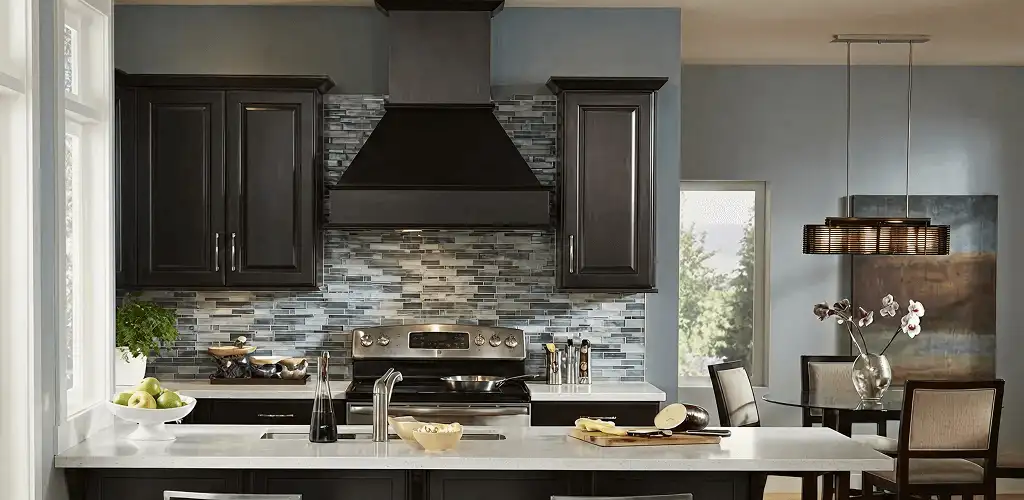 Kitchen cabinet painting and refinishing in a modern kitchen in Little Rock, AR